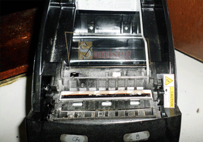 cucarachas dentro de impresora ticketera
